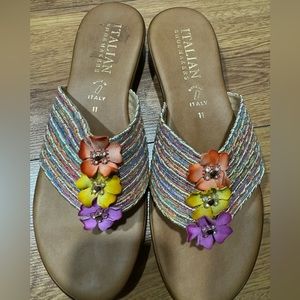 Floral sandals, Women’s Size 11
